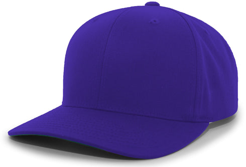 Pacific Headwear Cotton-Poly Hook-And-Loop Adjustable Cap (302C), Color 'Purple'